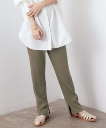 SALON adam et rope' | リブリラックスパンツ［MEDI Veil］【抗菌・消臭・UVケア】(その他パンツ)