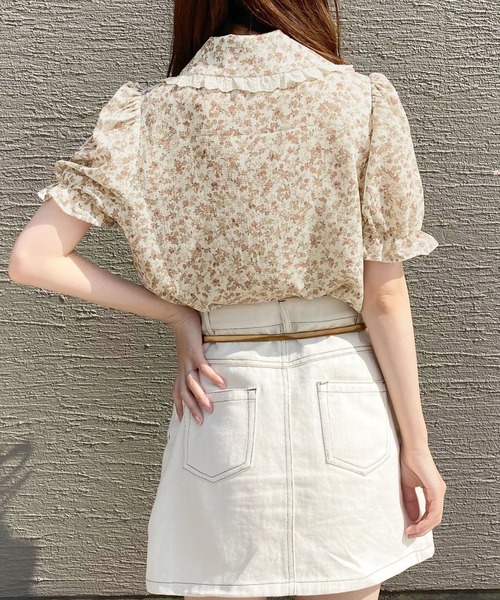 apres jour（アプレジュール）の「花柄コットンレースフリルブラウス【ZOZOTOWN限定アイテム】（シャツ/ブラウス・レディース・アイボリー/オフホワイト・X-LARGE/フリー）」の12枚目の写真