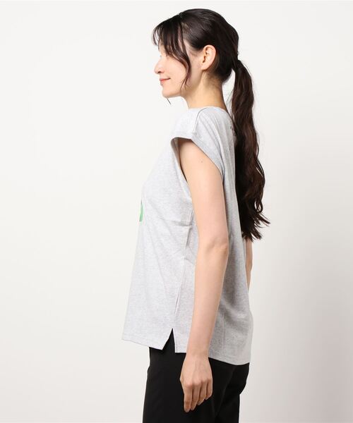 LOWRYS FARM（ローリーズファーム）の「フォトノースリーブ　948734（Tシャツ/カットソー・レディース・ブラック/グレー/オフホワイト・FREE）」の9枚目の写真