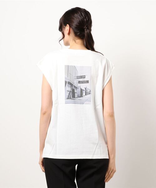 LOWRYS FARM（ローリーズファーム）の「フォトノースリーブ　948734（Tシャツ/カットソー・レディース・ブラック/グレー/オフホワイト・FREE）」の20枚目の写真