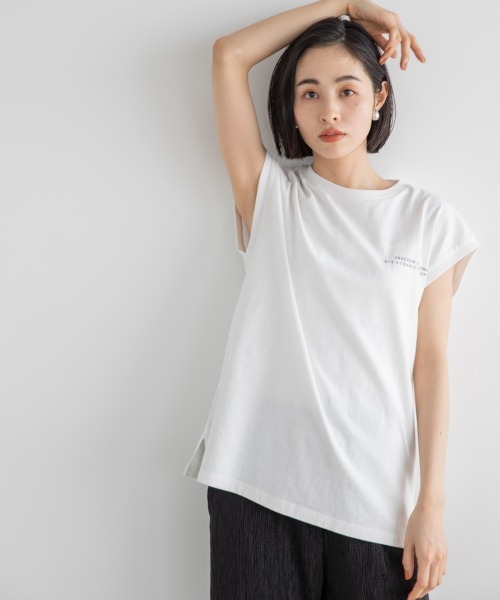 LOWRYS FARM（ローリーズファーム）の「フォトノースリーブ　948734（Tシャツ/カットソー・レディース・ブラック/グレー/オフホワイト・FREE）」の12枚目の写真