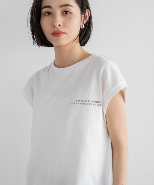 LOWRYS FARM（ローリーズファーム）の「フォトノースリーブ　948734（Tシャツ/カットソー・レディース・ブラック/グレー/オフホワイト・FREE）」の14枚目の写真