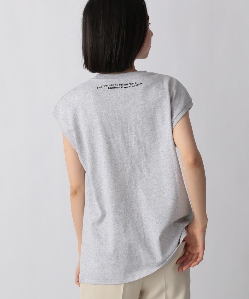 LOWRYS FARM（ローリーズファーム）の「フォトノースリーブ　948734（Tシャツ/カットソー・レディース・ブラック/グレー/オフホワイト・FREE）」の16枚目の写真