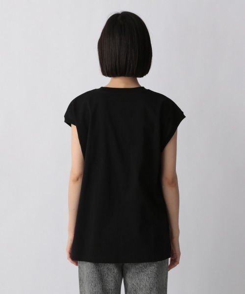 LOWRYS FARM（ローリーズファーム）の「フォトノースリーブ　948734（Tシャツ/カットソー・レディース・ブラック/グレー/オフホワイト・FREE）」の18枚目の写真