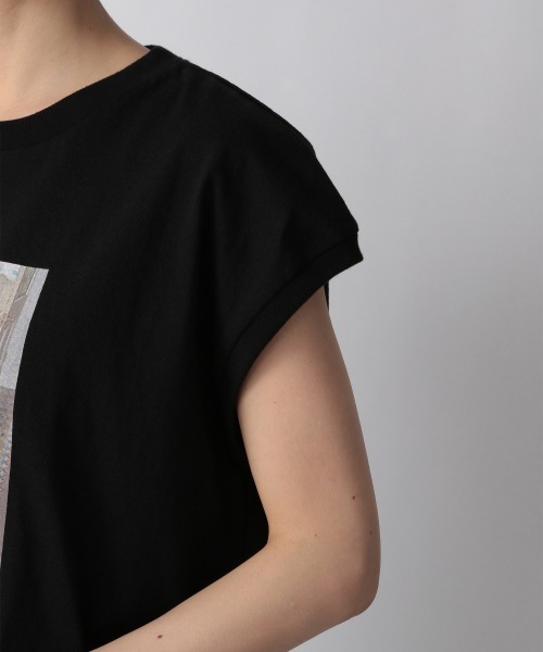 LOWRYS FARM（ローリーズファーム）の「フォトノースリーブ　948734（Tシャツ/カットソー・レディース・ブラック/グレー/オフホワイト・FREE）」の10枚目の写真