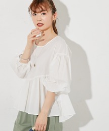 prose verse | アシンメトリー裾フレアブラウス(シャツ/ブラウス)