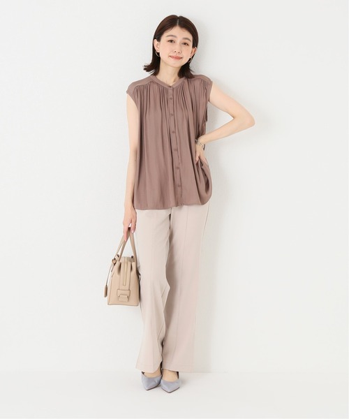 Simplicite（サンプリシテ）の「サイドスリットフレアパンツ（その他パンツ・レディース・レッド/ブルー系その他/ベージュ・FREE）」の7枚目の写真