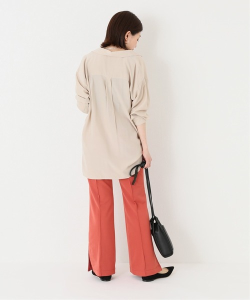 Simplicite（サンプリシテ）の「サイドスリットフレアパンツ（その他パンツ・レディース・レッド/ブルー系その他/ベージュ・FREE）」の12枚目の写真