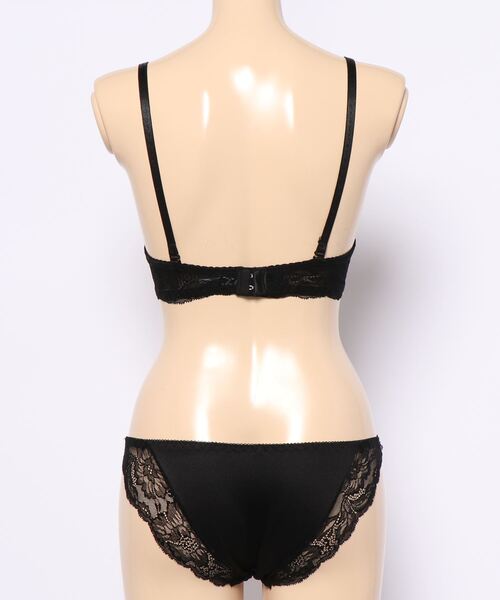 colza（コルザ）の「黒レースブラセット（ブラ&ショーツ・レディース・モカ/グリーン・C65/C70/D75/B65/C75/D70/A75/B70/B75/D65/A70）」の4枚目の写真