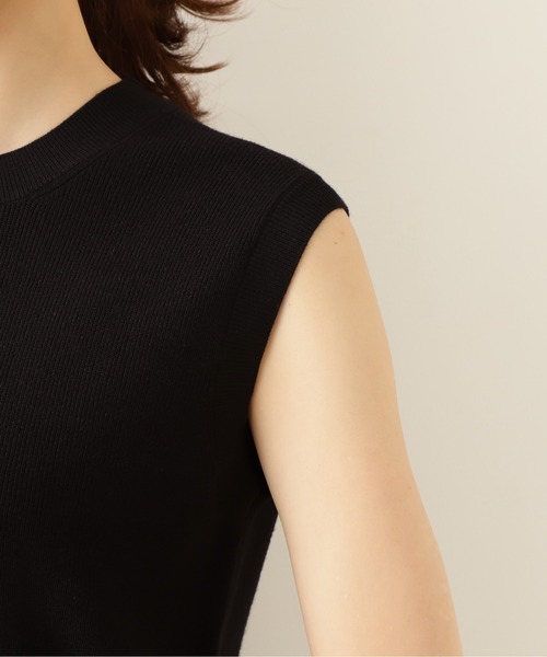 NATURAL BEAUTY BASIC（ナチュラルビューティーベーシック）の「ノースリーブ畦ニット/0171270610（ベスト・レディース・ピンク/グレー/ブラック・MEDIUM）」の11枚目の写真