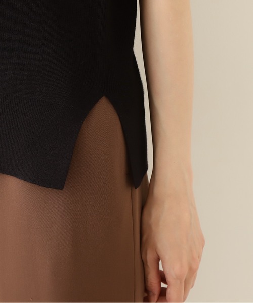 NATURAL BEAUTY BASIC（ナチュラルビューティーベーシック）の「ノースリーブ畦ニット/0171270610（ベスト・レディース・ピンク/グレー/ブラック・MEDIUM）」の12枚目の写真