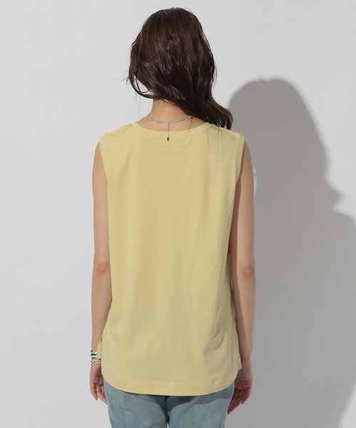 BAYFLOW(ベイフロー)の「シルケットノースリTシャツ(Tシャツ/カットソー・レディース・ブラウン/イエロー/チャコール・SMALL/MEDIUM)」の16枚目の写真