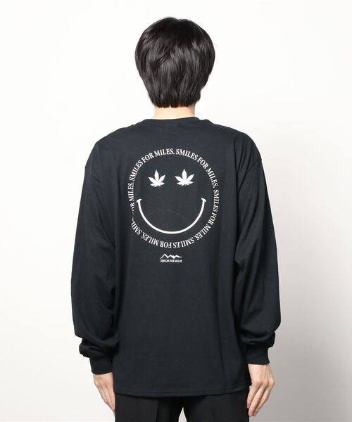 MANASTASH（マナスタッシュ）の「MANASTASH/マナスタッシュ　LEAF SMILE LS TEE リーフスマイルロングスリーブティー 7113109（Tシャツ/カットソー・メンズ・ブラック/サンドベージュ・MEDIUM/LARGE/X-LARGE）」の8枚目の写真