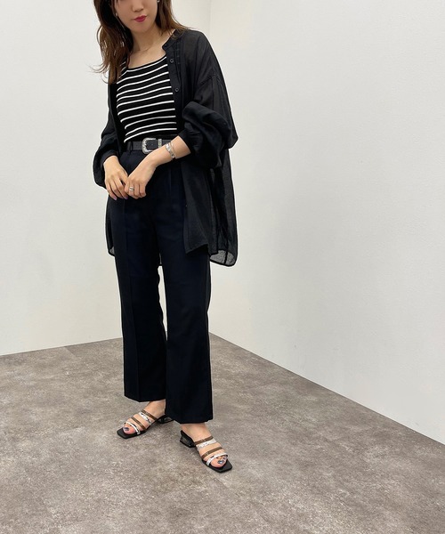apres jour mignon（アプレジュールミニョン）の「アソートニットタンク【ZOZOTOWN限定アイテム】（タンクトップ・レディース・グリーン/ブラック系その他/ホワイト系その他/ピンク・X-LARGE/フリー）」の12枚目の写真