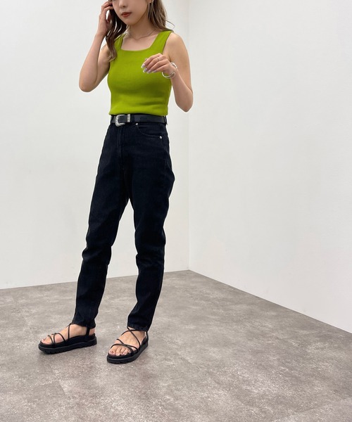 apres jour mignon（アプレジュールミニョン）の「アソートニットタンク【ZOZOTOWN限定アイテム】（タンクトップ・レディース・グリーン/ブラック系その他/ホワイト系その他/ピンク・X-LARGE/フリー）」の18枚目の写真