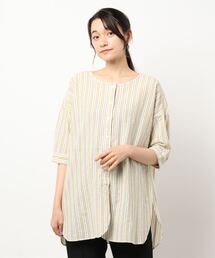 Samansa Mos2 | 柄アソートクルーネックチュニック(シャツ/ブラウス)