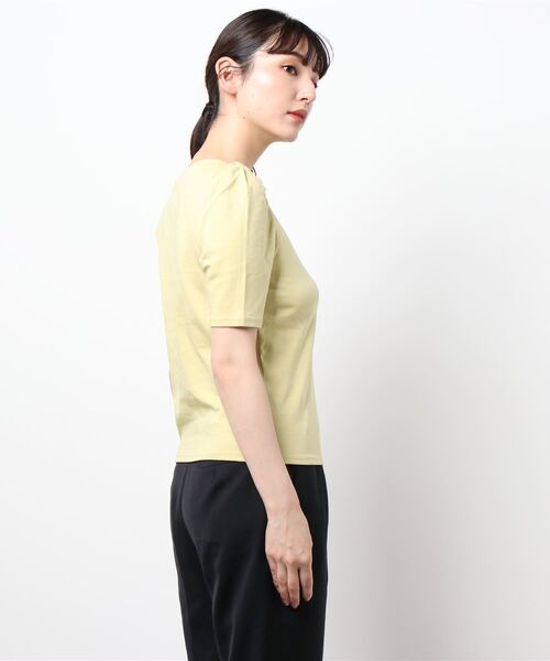 KOBE LETTUCE(コウベレタス)の「選べる2タイプ デザインカットソーTシャツ(Tシャツ/カットソー・レディース・ブラック/オフホワイト/イエロー/ブルー/ホワイト系その他/ブラック系その他/ブルー系その他/イエロー系その他・1/2)」の18枚目の写真
