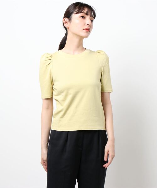 KOBE LETTUCE(コウベレタス)の「選べる2タイプ デザインカットソーTシャツ(Tシャツ/カットソー・レディース・ブラック/オフホワイト/イエロー/ブルー/ホワイト系その他/ブラック系その他/ブルー系その他/イエロー系その他・1/2)」の20枚目の写真