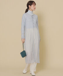 Ray BEAMS | Ray BEAMS / チュール バックボタン ワンピース(ワンピース)