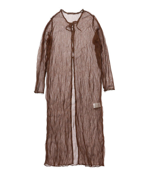 Ray BEAMS（レイビームス）の「Ray BEAMS / チュール バックボタン ワンピース（ワンピース・レディース・サックスブルー/ダークブラウン・ONE SIZE）」の9枚目の写真