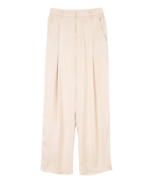 titivate(ティティベイト)の「センタープレスサテンワイドパンツ(その他パンツ・レディース・イエロー/オレンジ/ライトグリーン/ライトベージュ・S/M/L)」の10枚目の写真