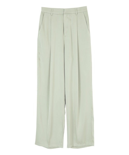 titivate(ティティベイト)の「センタープレスサテンワイドパンツ(その他パンツ・レディース・イエロー/オレンジ/ライトグリーン/ライトベージュ・S/M/L)」の7枚目の写真