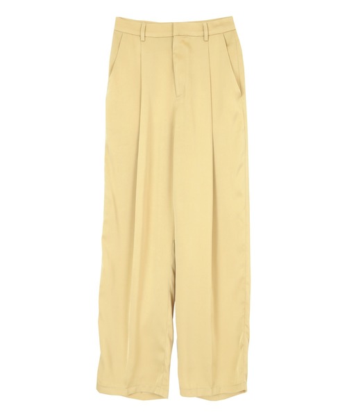 titivate(ティティベイト)の「センタープレスサテンワイドパンツ(その他パンツ・レディース・イエロー/オレンジ/ライトグリーン/ライトベージュ・S/M/L)」の13枚目の写真
