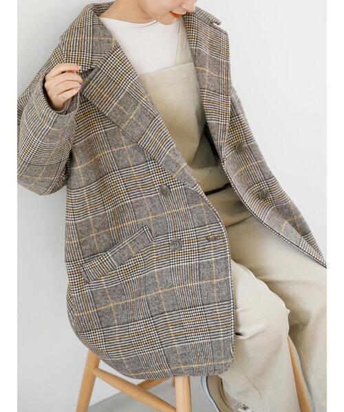 SLURR(スラ―)の「オーバーサイズジャケットコート(チェック)(その他アウター・レディース・チェック・FREE)」の20枚目の写真