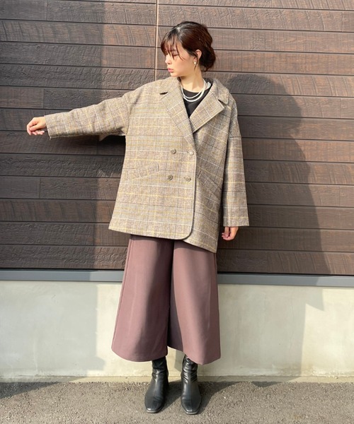 SLURR(スラ―)の「オーバーサイズジャケットコート(チェック)(その他アウター・レディース・チェック・FREE)」の14枚目の写真