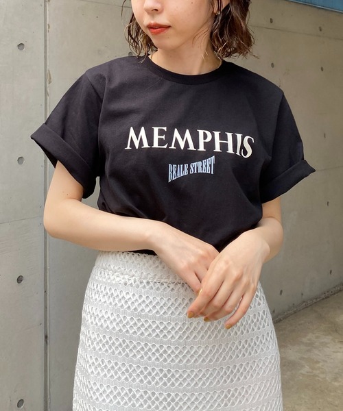 CAPRICIEUX LE'MAGE（カプリシューレマージュ）の「MEMPHISツアーTシャツ（Tシャツ/カットソー・レディース・ブラック/ホワイト系その他・FREE）」の2枚目の写真