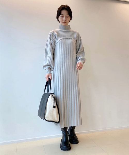 Mila Owen（ミラオーウェン）の「ボレローレイヤードリブニット 
