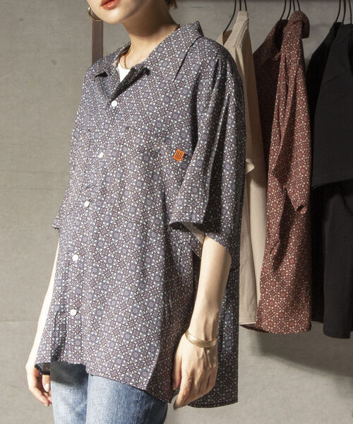 UNIVERSAL OVERALL（ユニバーサルオーバーオール）の「【UNIVERSAL OVERALL】オープンカラーシャツ #U2113168-B（シャツ/ブラウス・メンズ・レッド/ブラウン系その他/ブルー系その他・MEDIUM/LARGE/SMALL）」の10枚目の写真