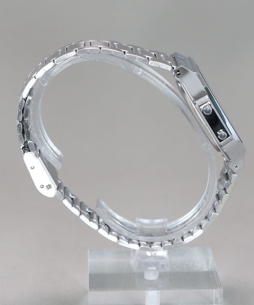 CASIO(カシオ)の「CASIO Collection / A164WA-1QJH(デジタル腕時計・メンズ・ブラック×シルバー・FREE)」の4枚目の写真