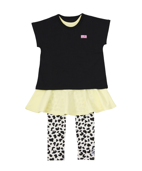 X-girl Stages（エックスガールステージス）の「3-PIECE GIRLY SET  (4T～7T)（ワンピース・キッズ・ホワイト/ブラック/レッド・4T/5T/6T/7T）」の22枚目の写真