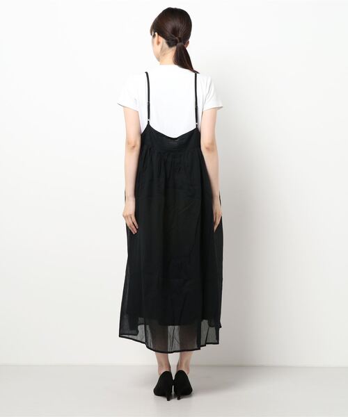 Samansa Mos2（サマンサ モスモス）の「コットンボイルキャミワンピース（ワンピース・レディース・ブラック/ベージュ/ピンク・ﾌﾘ-）」の5枚目の写真