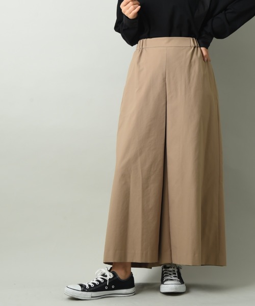 INTERPLANET（インタープラネット）の「ロングキュロットパンツ（その他パンツ・レディース・カーキ/キャメル・FREE）」の2枚目の写真