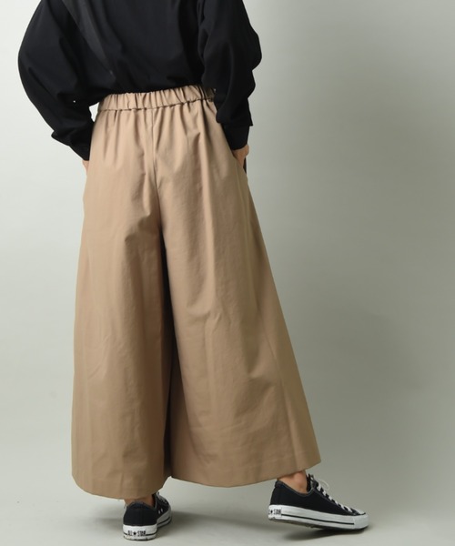 INTERPLANET（インタープラネット）の「ロングキュロットパンツ（その他パンツ・レディース・カーキ/キャメル・FREE）」の10枚目の写真