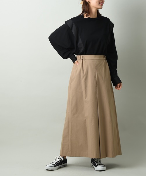 INTERPLANET（インタープラネット）の「ロングキュロットパンツ（その他パンツ・レディース・カーキ/キャメル・FREE）」の19枚目の写真
