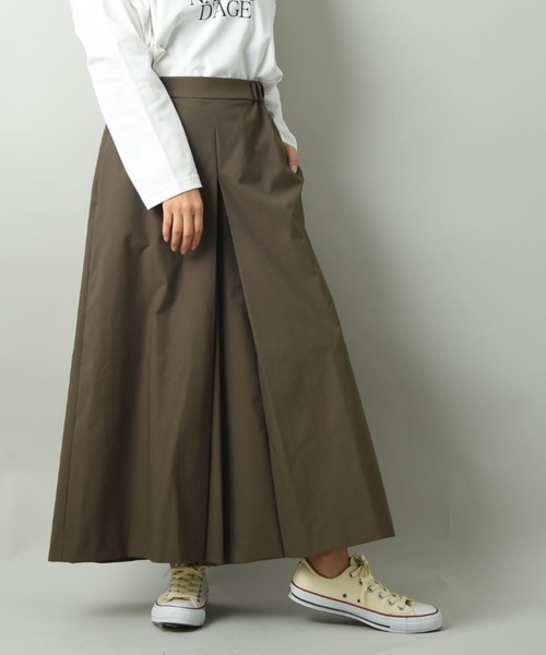 INTERPLANET（インタープラネット）の「ロングキュロットパンツ（その他パンツ・レディース・カーキ/キャメル・FREE）」の5枚目の写真
