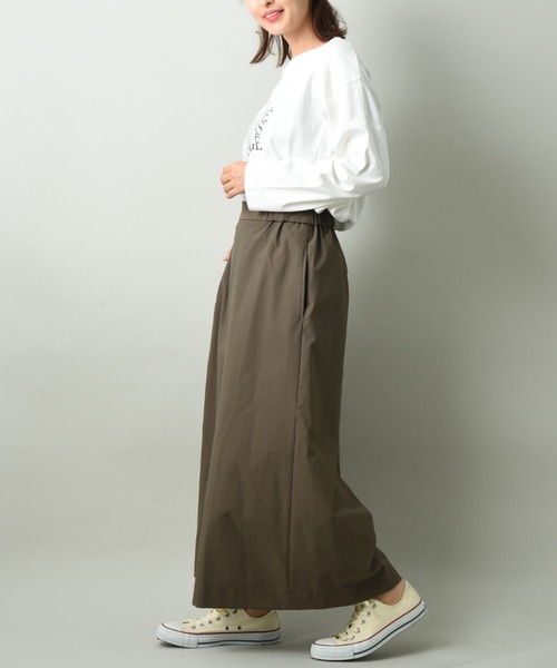 INTERPLANET（インタープラネット）の「ロングキュロットパンツ（その他パンツ・レディース・カーキ/キャメル・FREE）」の16枚目の写真