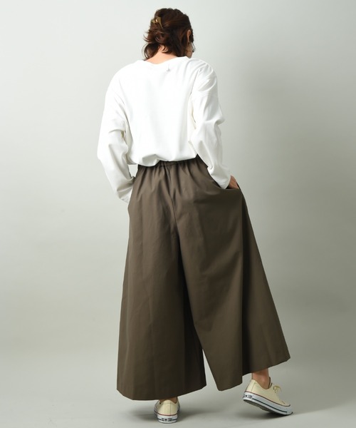 INTERPLANET（インタープラネット）の「ロングキュロットパンツ（その他パンツ・レディース・カーキ/キャメル・FREE）」の20枚目の写真