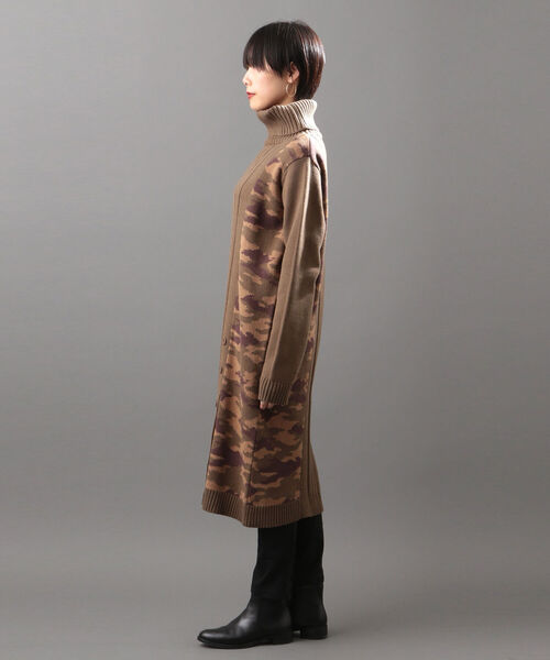 AVIREX（アヴィレックス）の「タートルボタンニットワンピース/ TURTLE BUTTON KNIT ONEPIECE（ワンピース・レディース・チャコールグレー/モカ/オレンジ・SMALL/MEDIUM）」の18枚目の写真