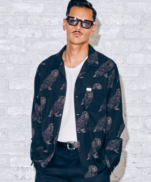 CRIMIE OWL LONG SLEEVE SHIRT XL クライミー CRIMIE（クライミー）の「OWL LONG SLEEVE SHIRT（シャツ/ブラウス