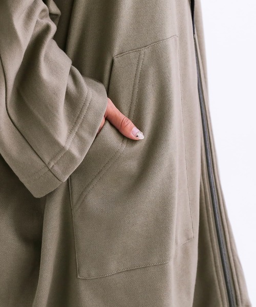 osharewalker（オシャレウォーカー）の「【廃盤】『ポンチョデザインパーカー』（パーカー・レディース・グレイッシュベージュ/ブラック・FREE）」の10枚目の写真