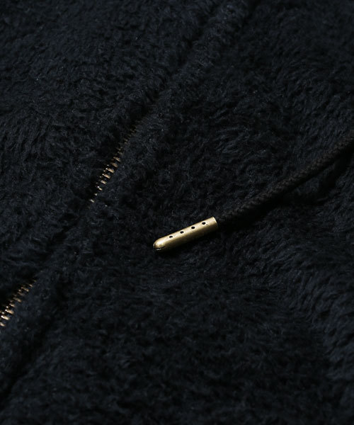 1piu1uguale3 RELAX（ウノピュウノウグァーレトレリラックス）の「1PIU1UGUALE3 RELAX/ 別注フリースパーカー（パーカー・メンズ・ブラック/チャコール・SMALL/LARGE/MEDIUM）」の8枚目の写真