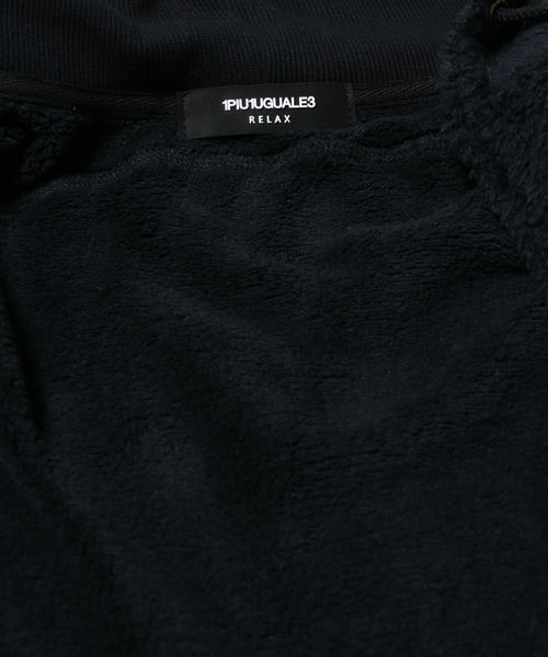 1piu1uguale3 RELAX（ウノピュウノウグァーレトレリラックス）の「1PIU1UGUALE3 RELAX/ 別注フリースパーカー（パーカー・メンズ・ブラック/チャコール・SMALL/LARGE/MEDIUM）」の15枚目の写真