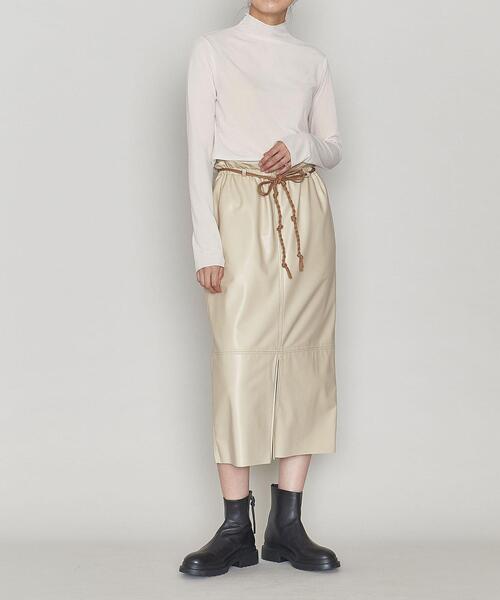 ASTRAET（アストラット）の「＜ASTRAET（アストラット）＞PE ビルドネック リブ プルオーバー（Tシャツ/カットソー・レディース・ブラック/オフホワイト/ライトピンク・FREE）」の17枚目の写真