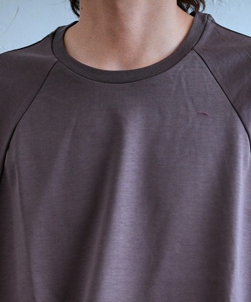 Lui's（ルイス）の「スーパーミニ裏毛モモンガクルーネック（Tシャツ/カットソー・メンズ・グレー/ブラック・FREE）」の12枚目の写真