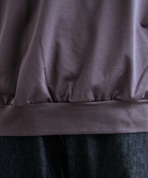 Lui's（ルイス）の「スーパーミニ裏毛モモンガクルーネック（Tシャツ/カットソー・メンズ・グレー/ブラック・FREE）」の13枚目の写真