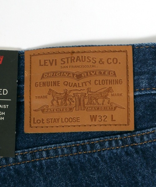 Levi Strauss & Co SF Cal ダークブルー カジュアルパンツ Levi's PREMIUM/リーバイス STAY LOOSE TAPERED CROP ルーズ